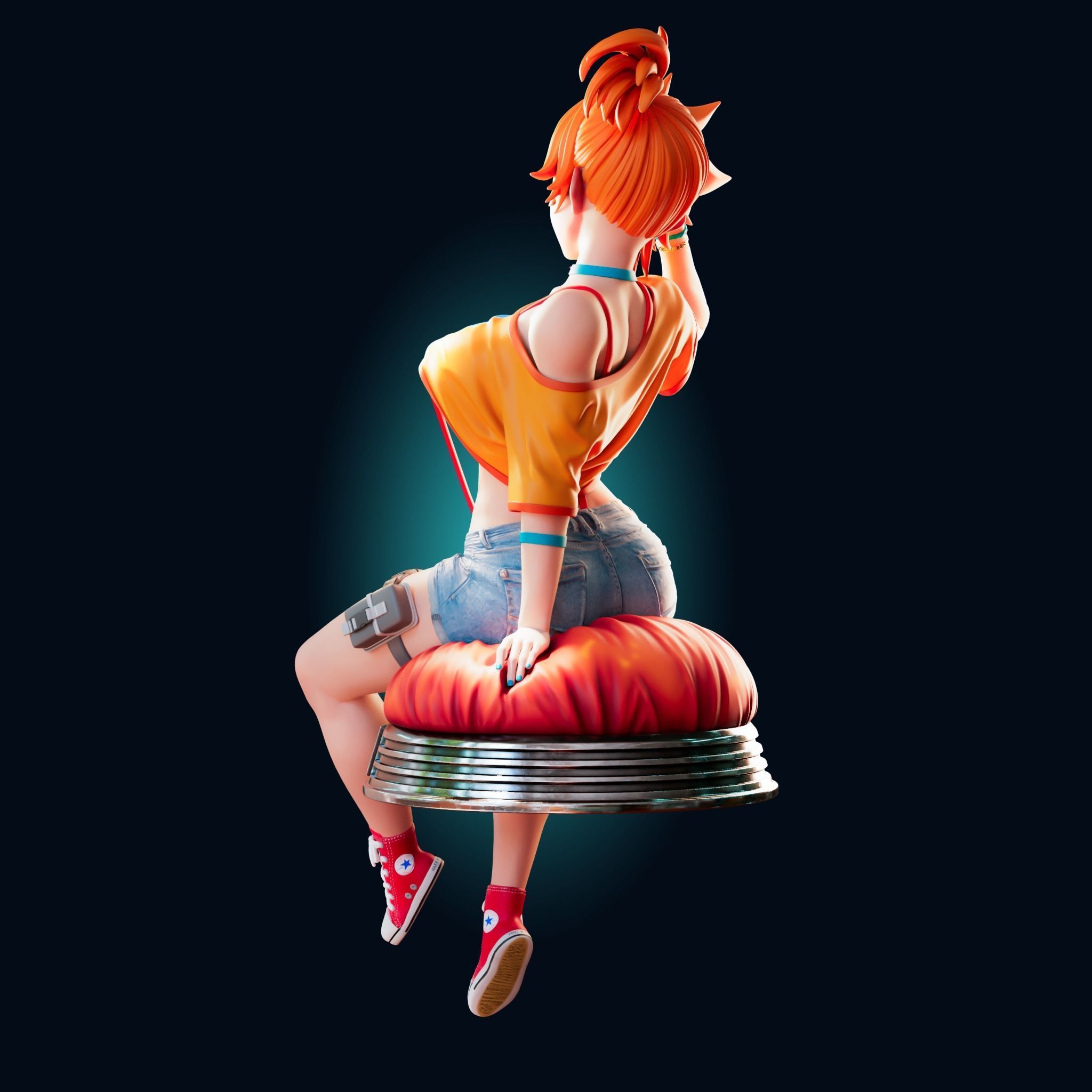 ADULT MISTY POKEMON 4 VARIATIONS Nsfw - Futa 3D PRINT MODEL  3D print model_6