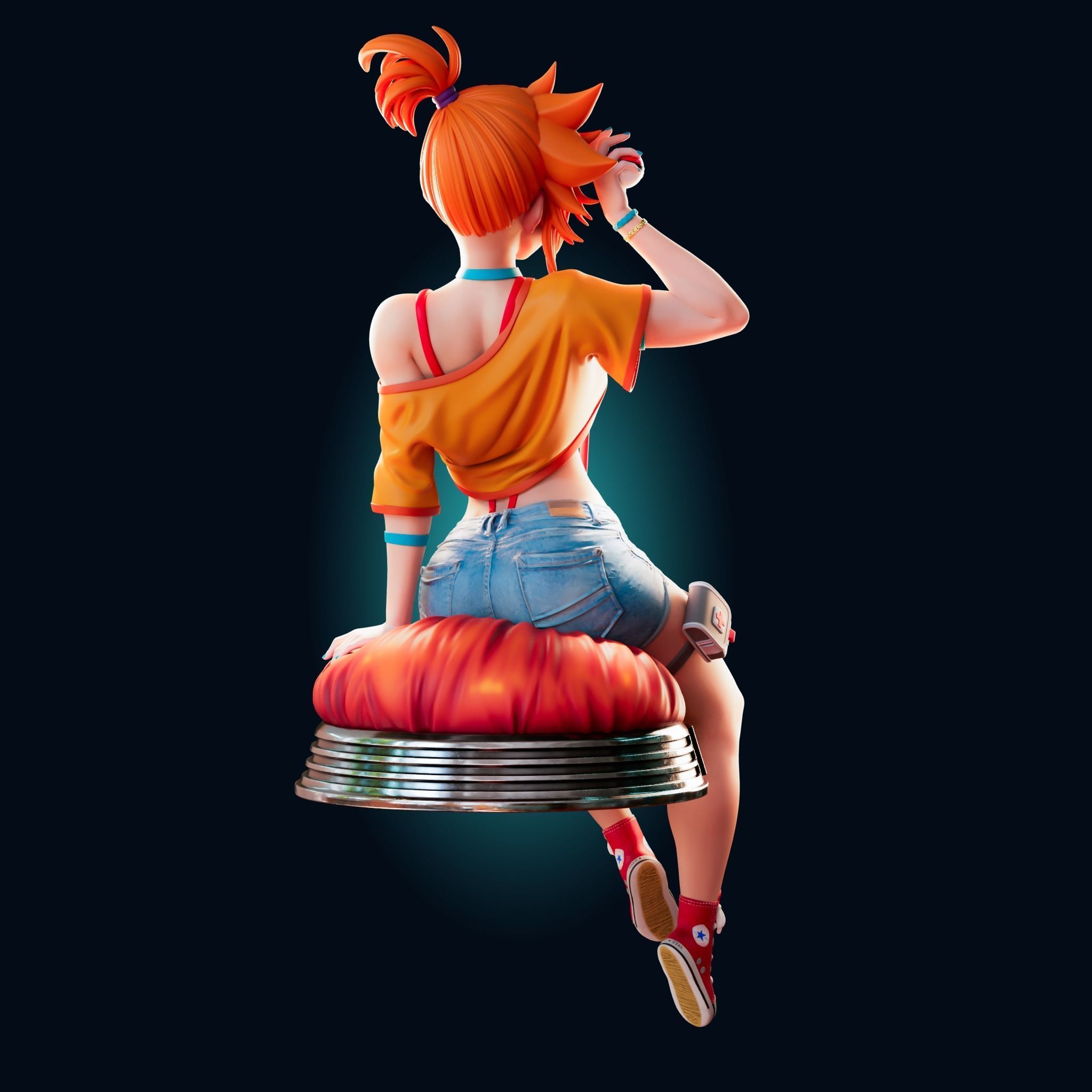 ADULT MISTY POKEMON 4 VARIATIONS Nsfw - Futa 3D PRINT MODEL  3D print model_4