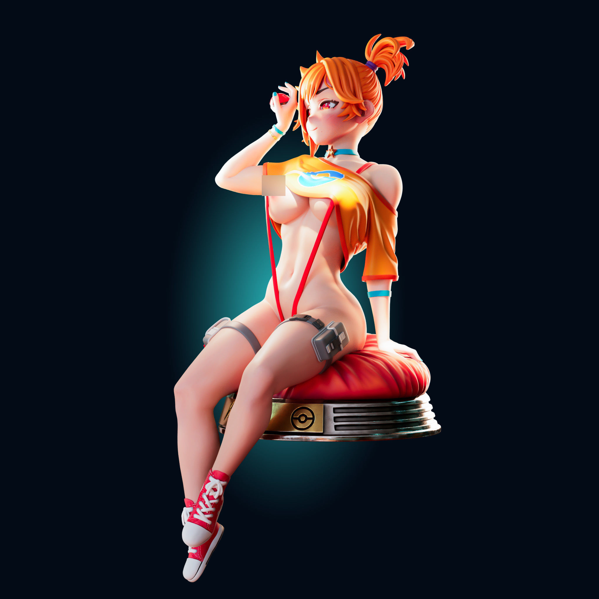 ADULT MISTY POKEMON 4 VARIATIONS Nsfw - Futa 3D PRINT MODEL  3D print model_14