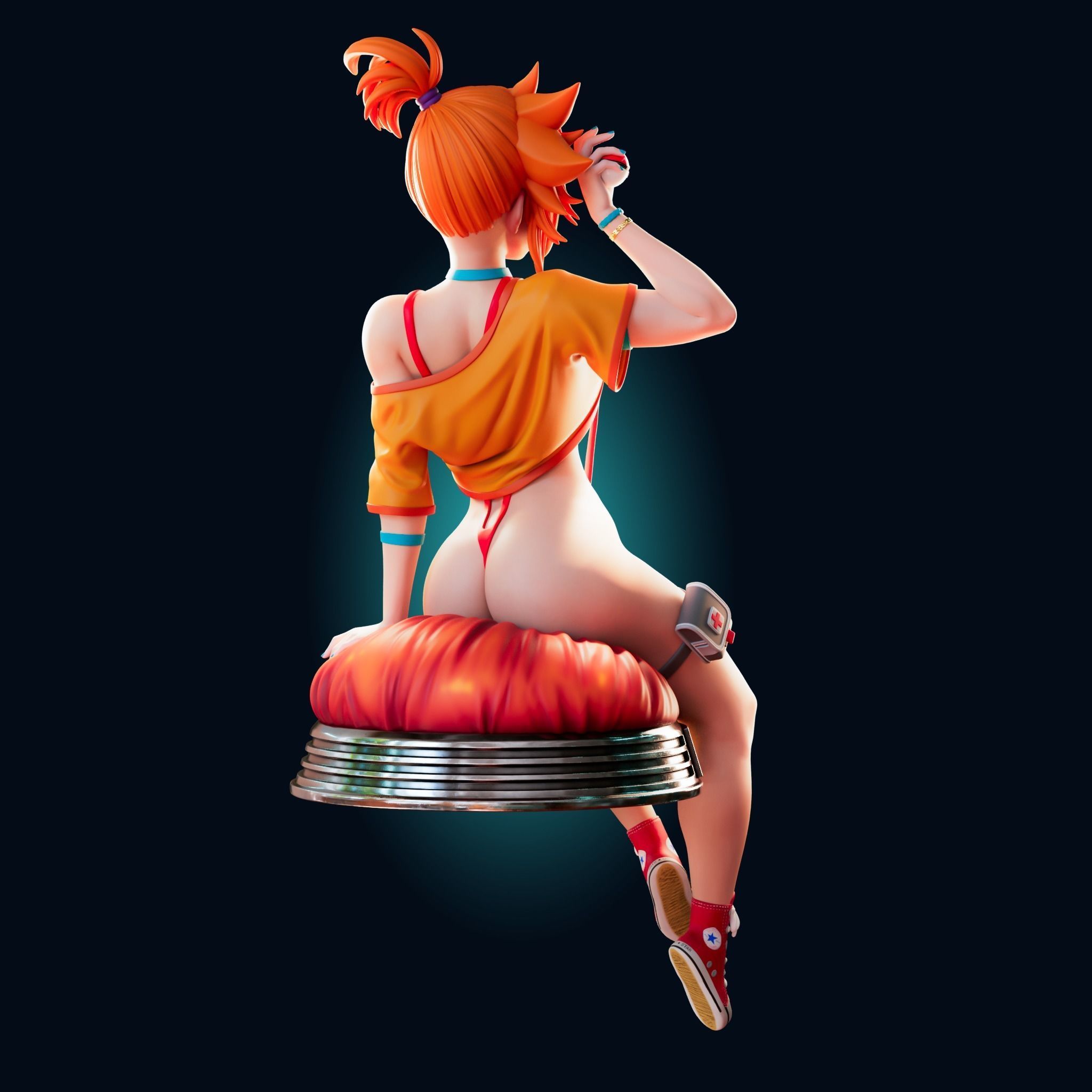 ADULT MISTY POKEMON 4 VARIATIONS Nsfw - Futa 3D PRINT MODEL  3D print model_11