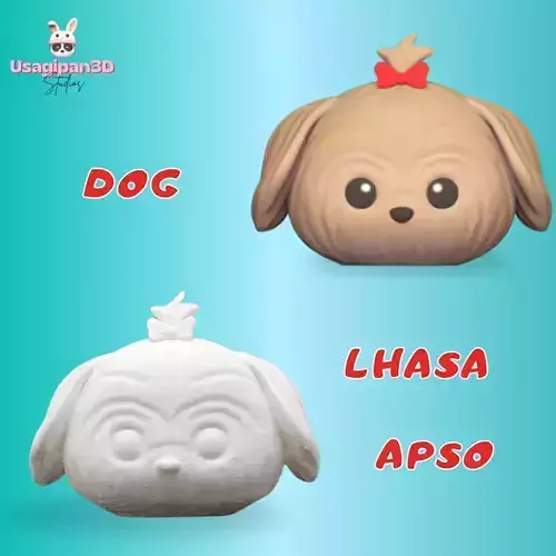 Dog Lhasa Apso 3D print model