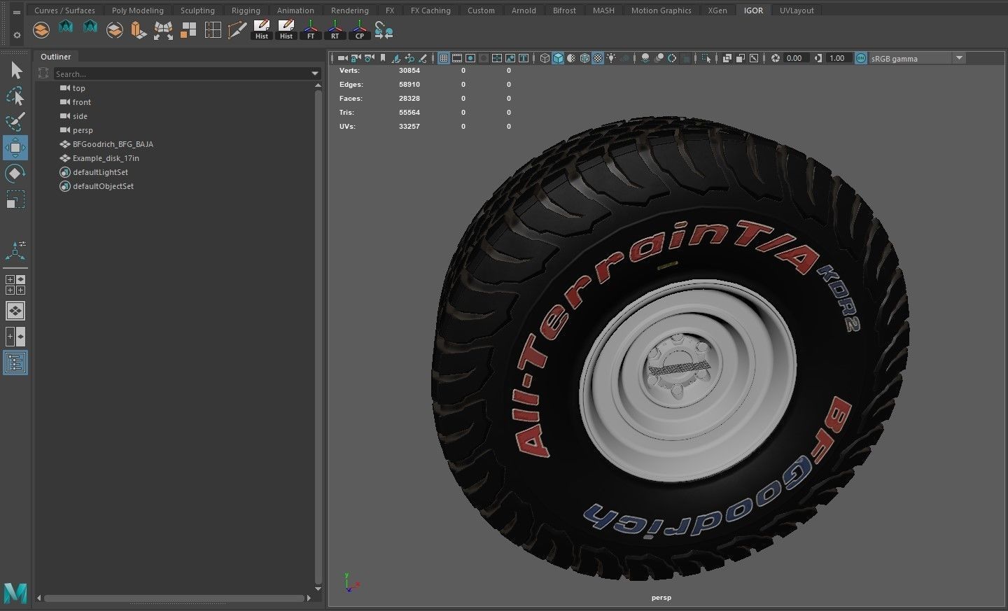 BF Goodrich BFG BAJA 3D model_6