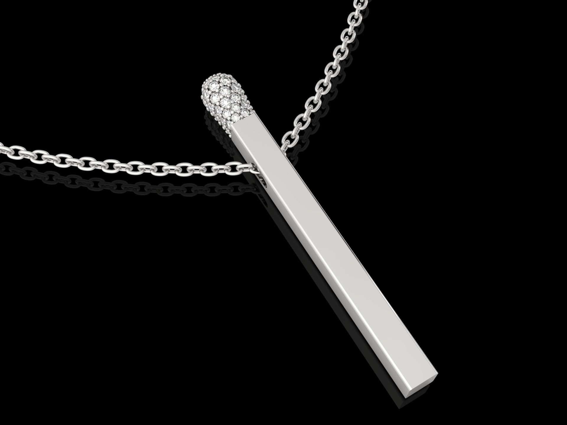 pendant match 3D print model_1