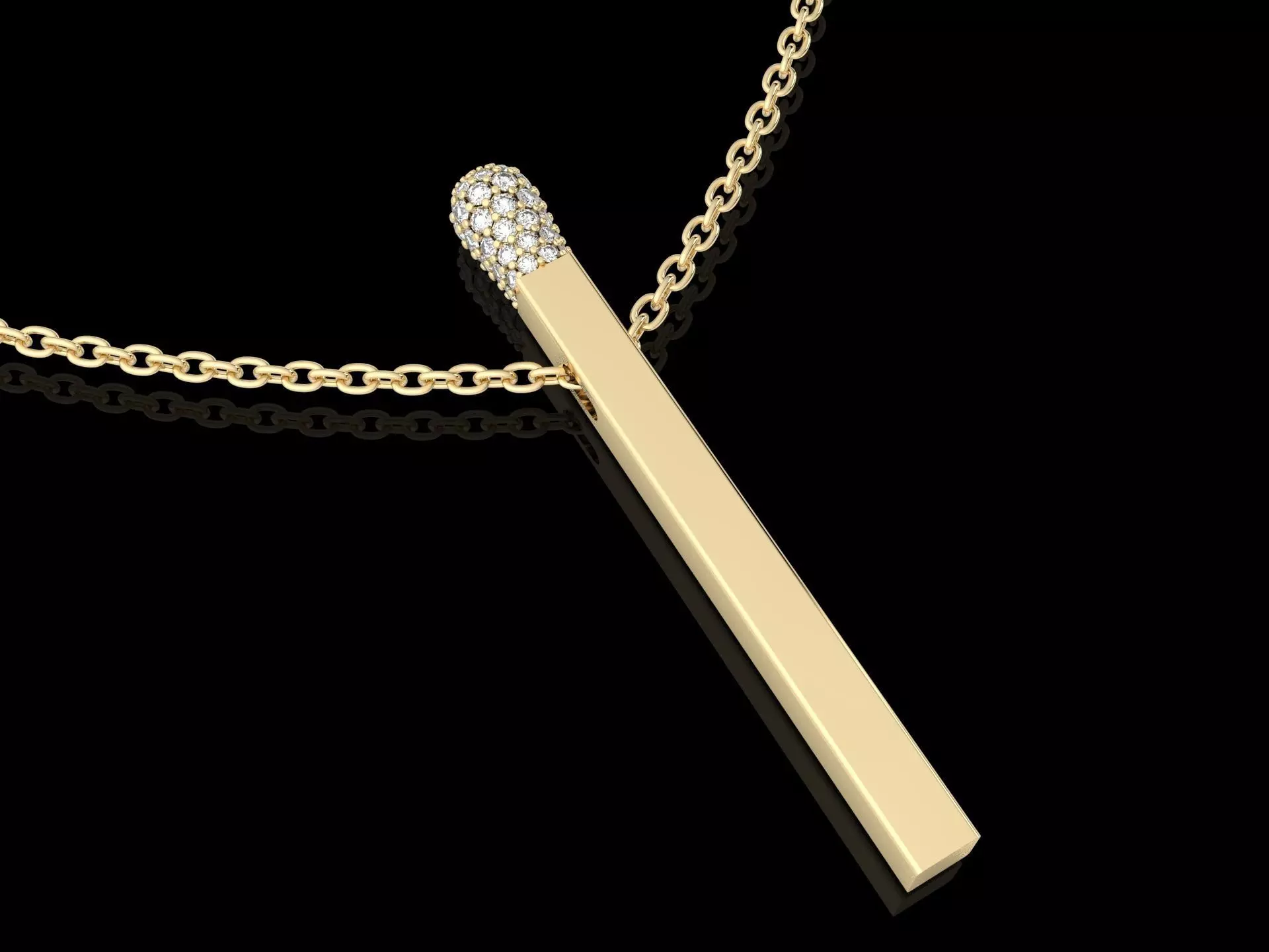 pendant match 3D print model_0