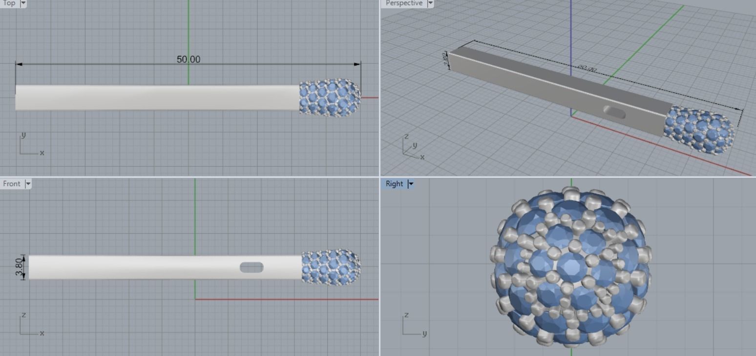 pendant match 3D print model_7