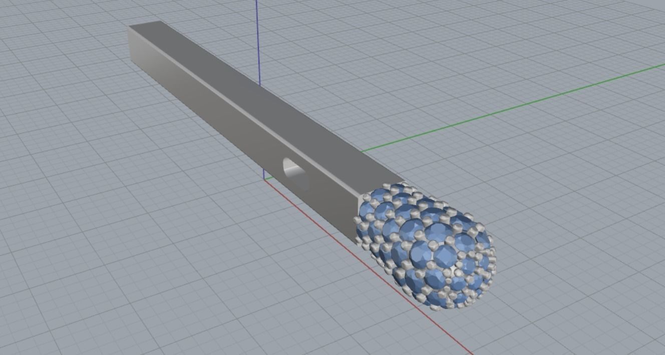 pendant match 3D print model_9