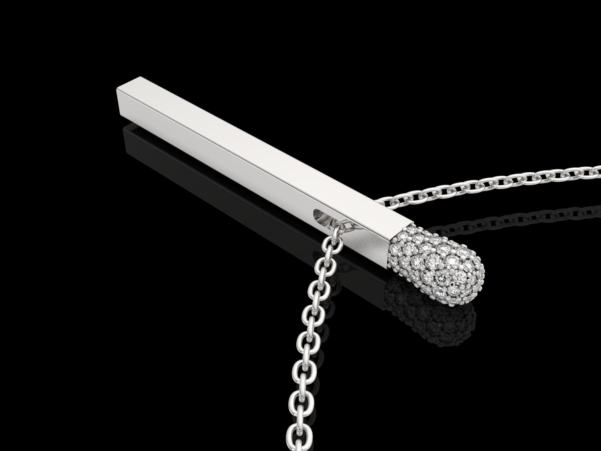 pendant match 3D print model_5