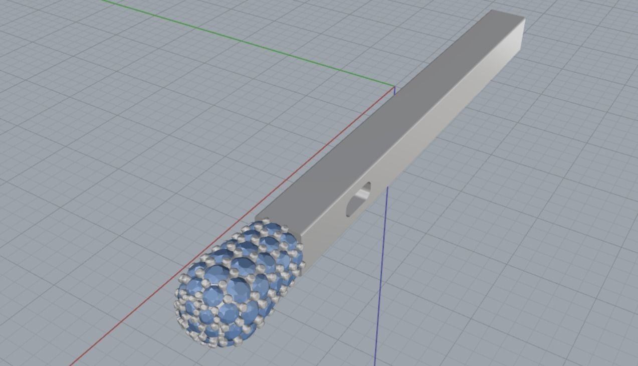 pendant match 3D print model_11