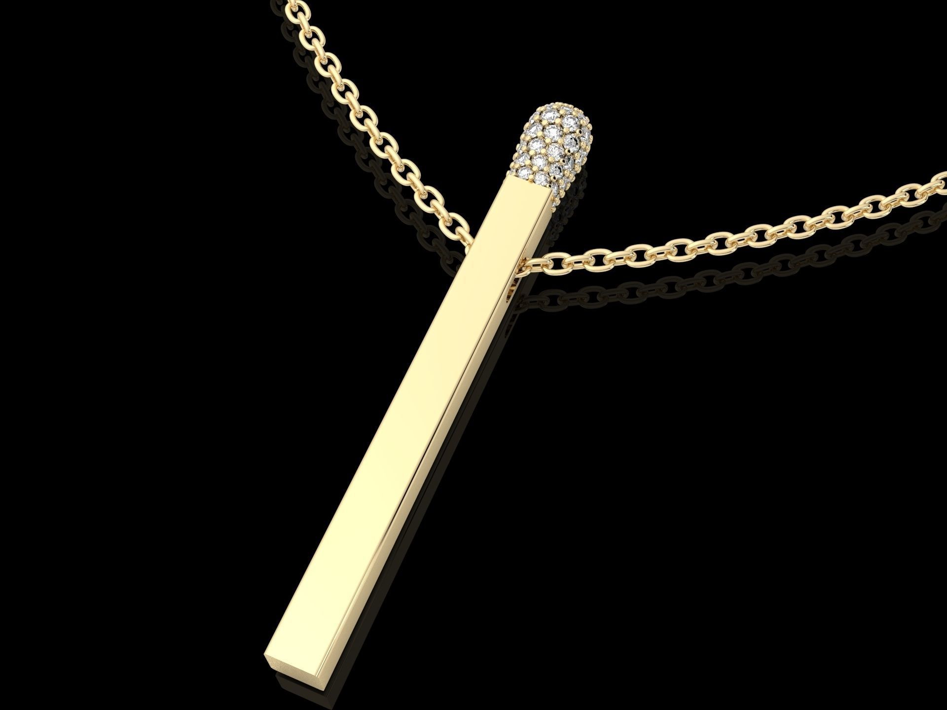 pendant match 3D print model_3