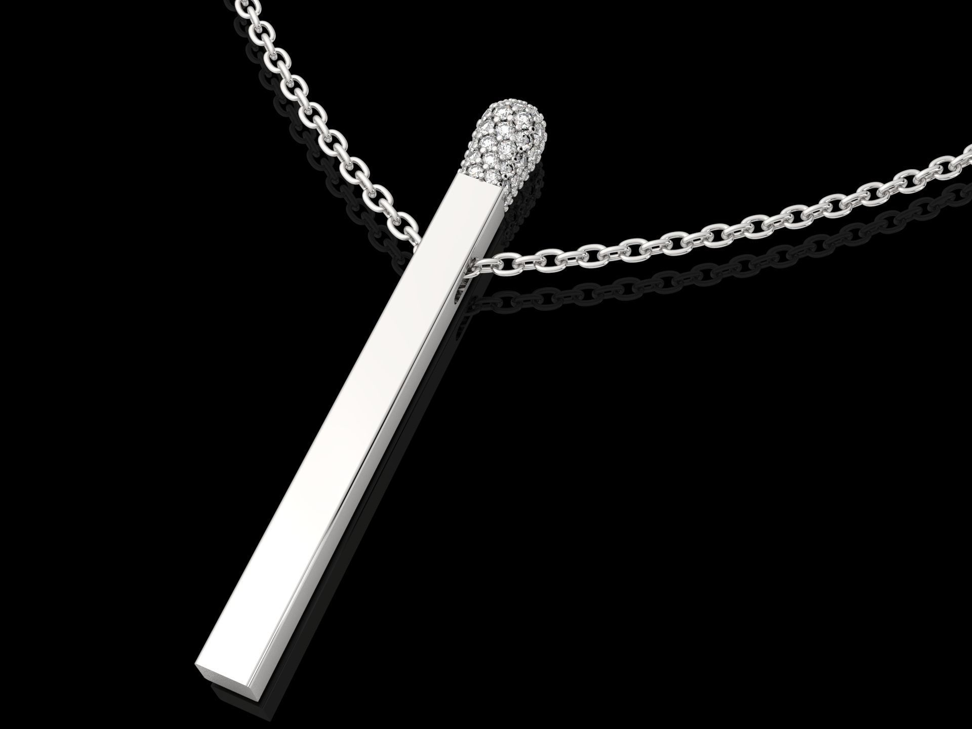 pendant match 3D print model_2