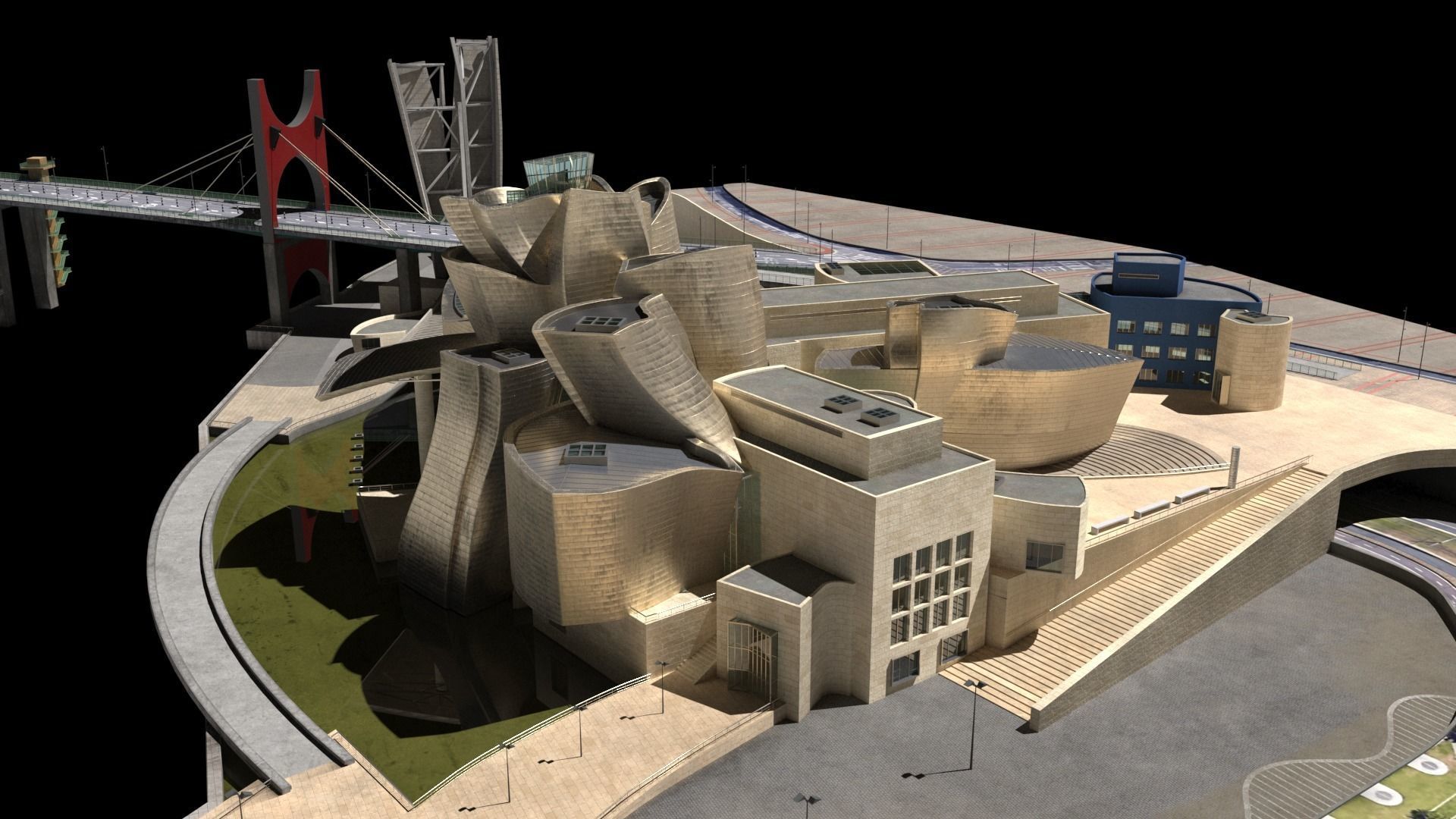 Guggenheim Museum Bilbao 3D model_5