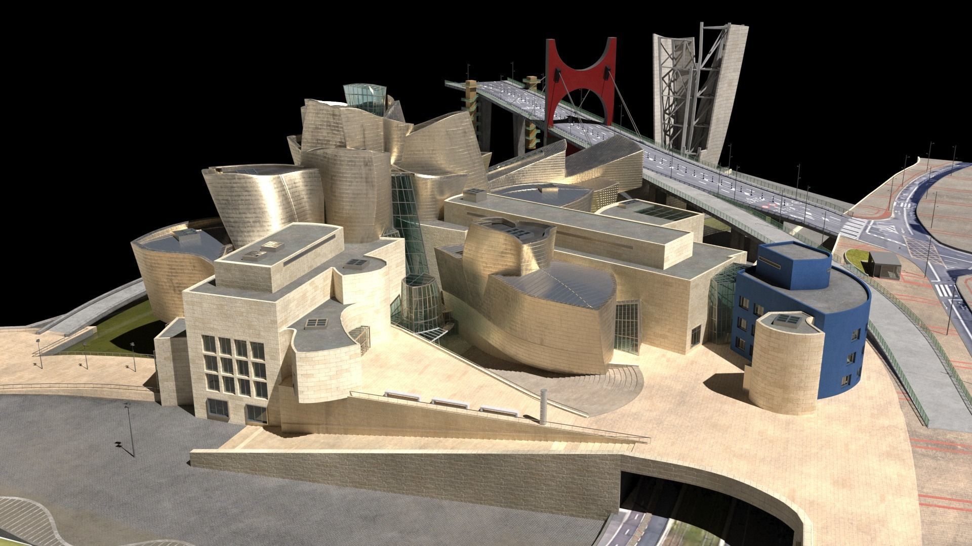 Guggenheim Museum Bilbao 3D model_4