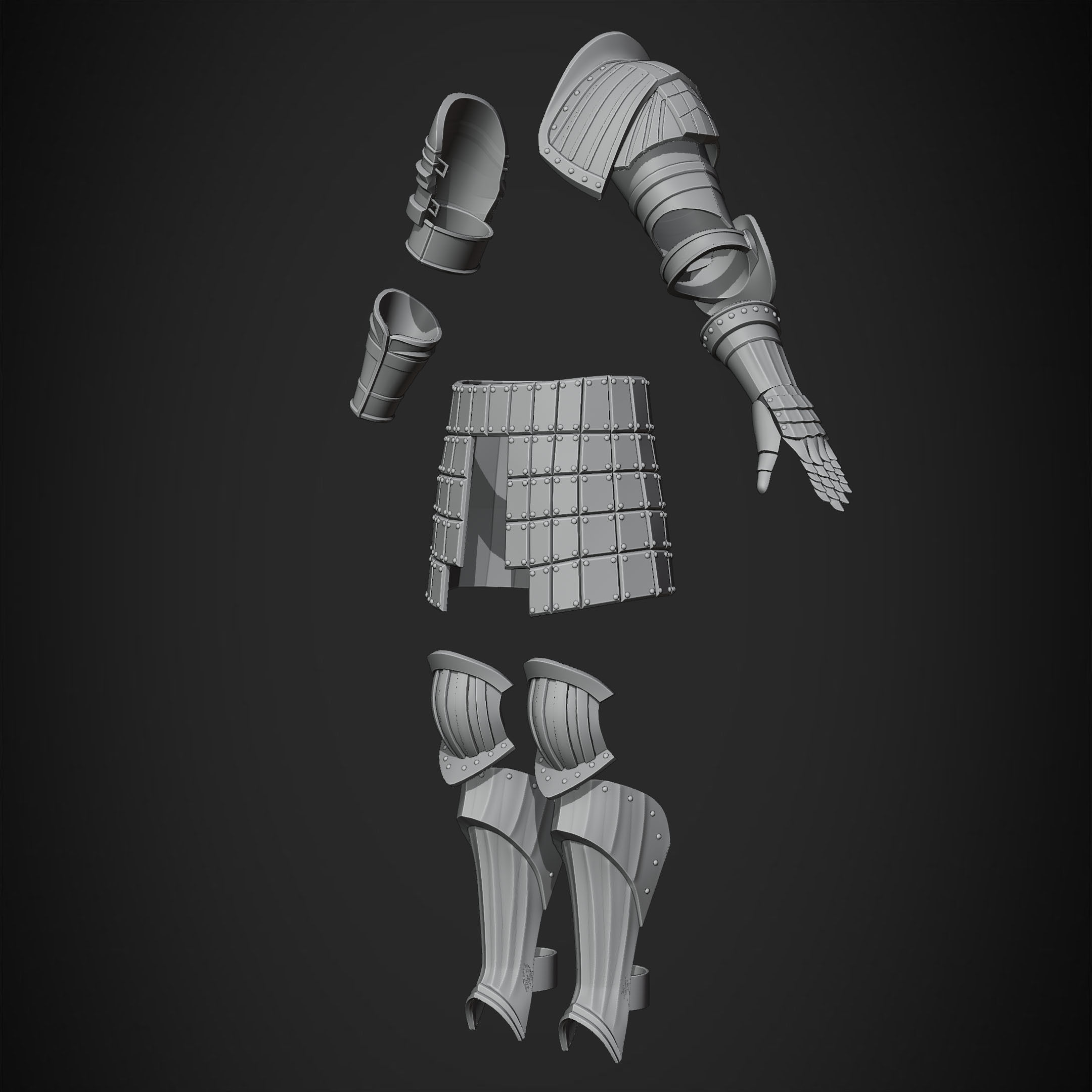 Dark Souls Elite Knight Armor for Cosplay 3D print model_12