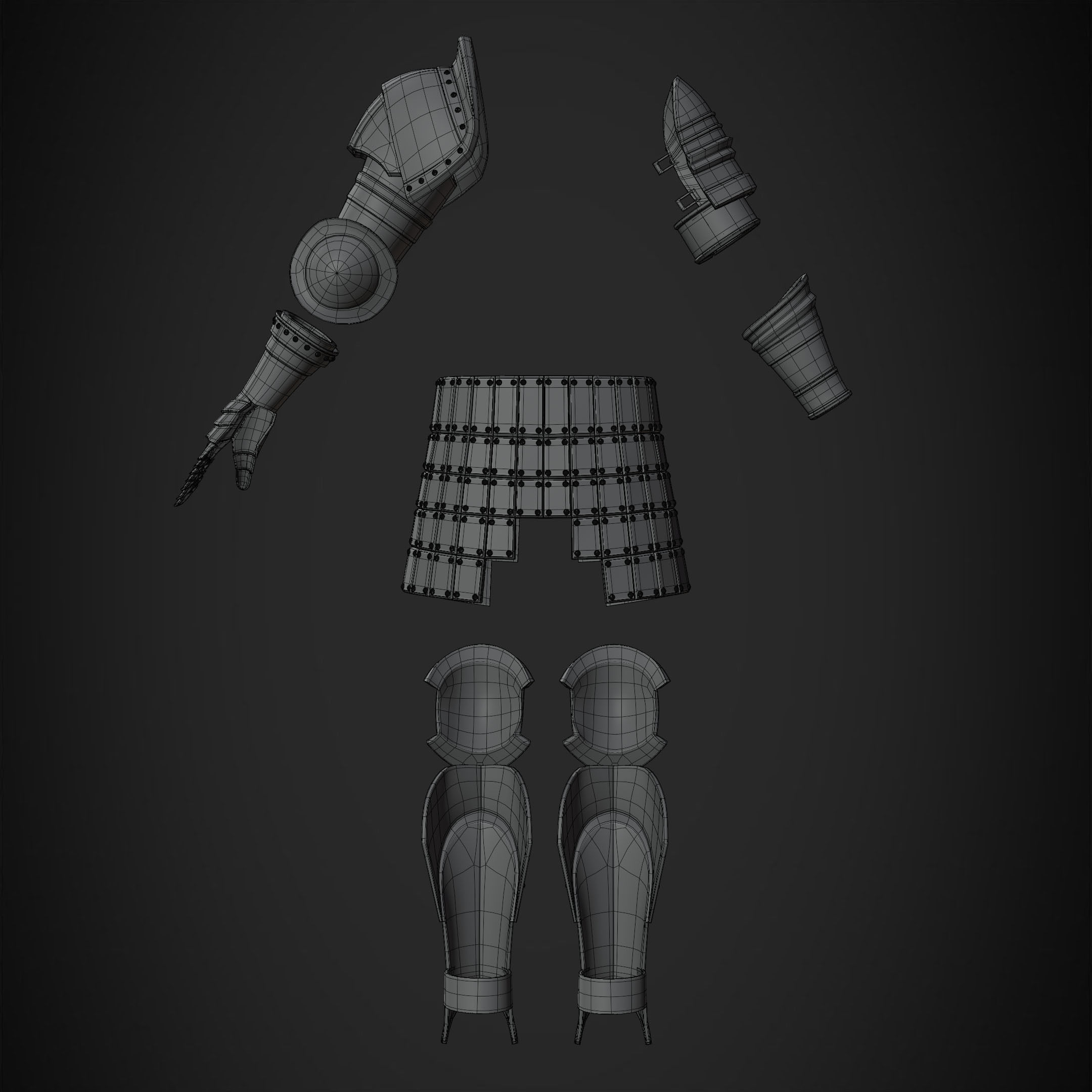 Dark Souls Elite Knight Armor for Cosplay 3D print model_17