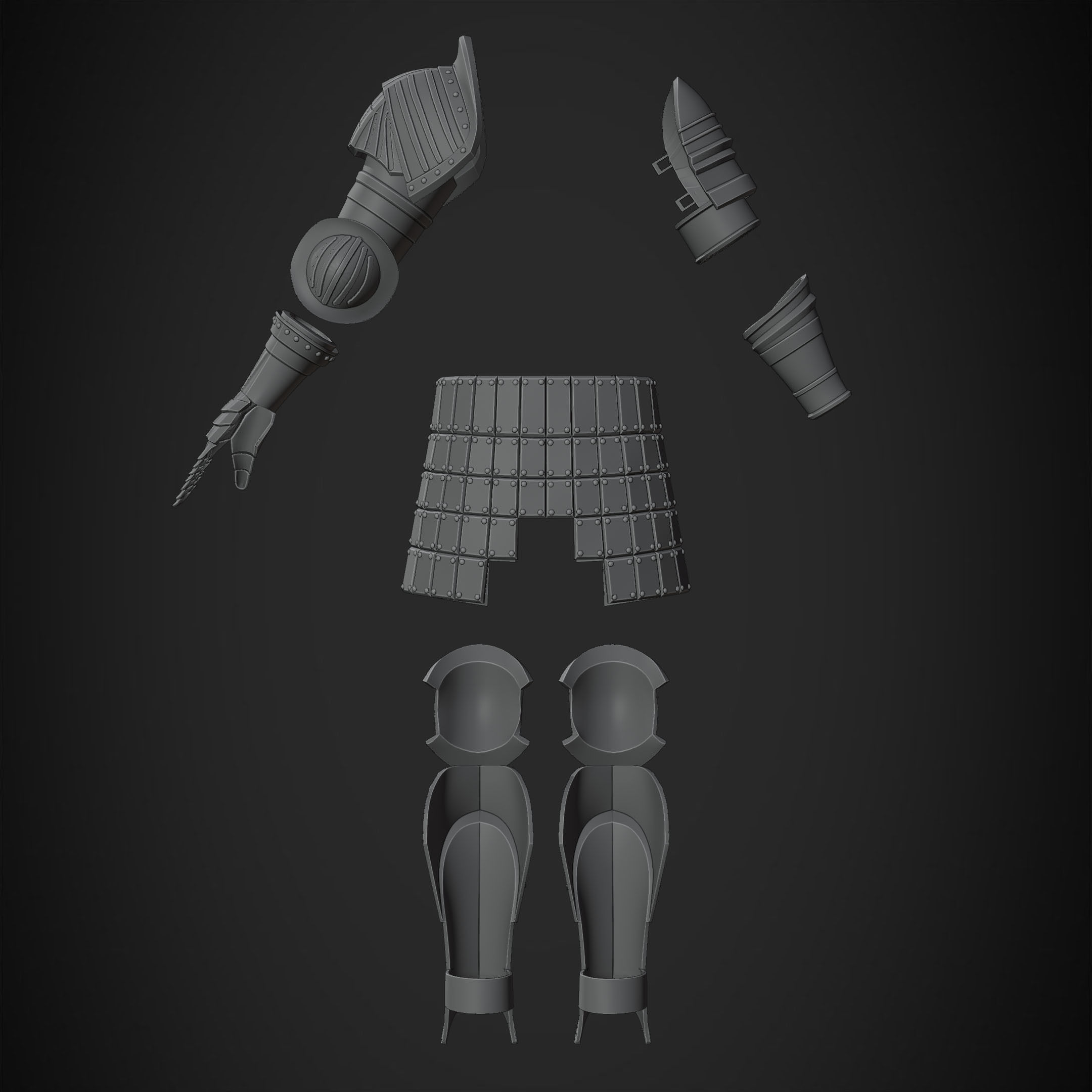 Dark Souls Elite Knight Armor for Cosplay 3D print model_16