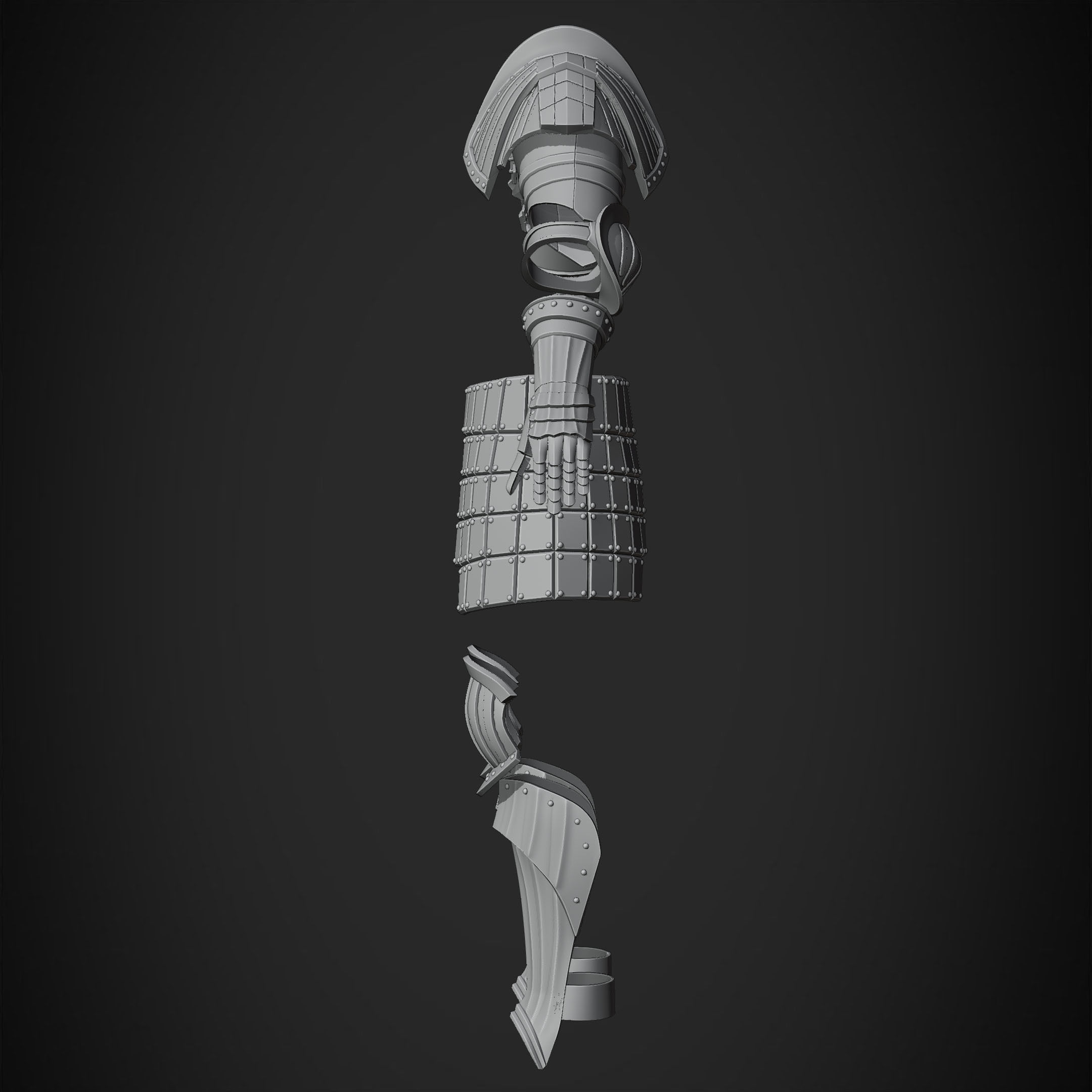 Dark Souls Elite Knight Armor for Cosplay 3D print model_14