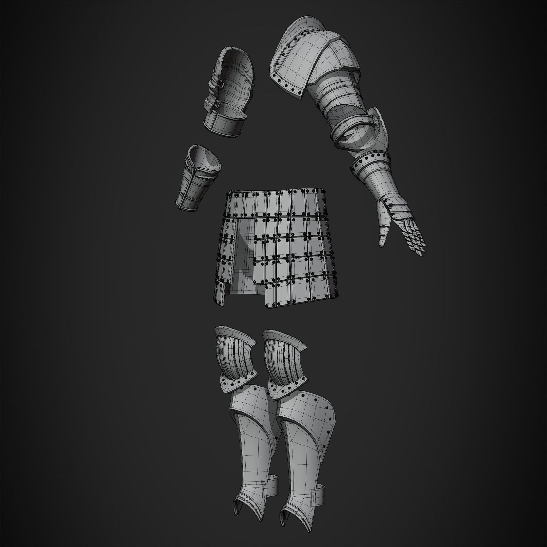 Dark Souls Elite Knight Armor for Cosplay 3D print model_13
