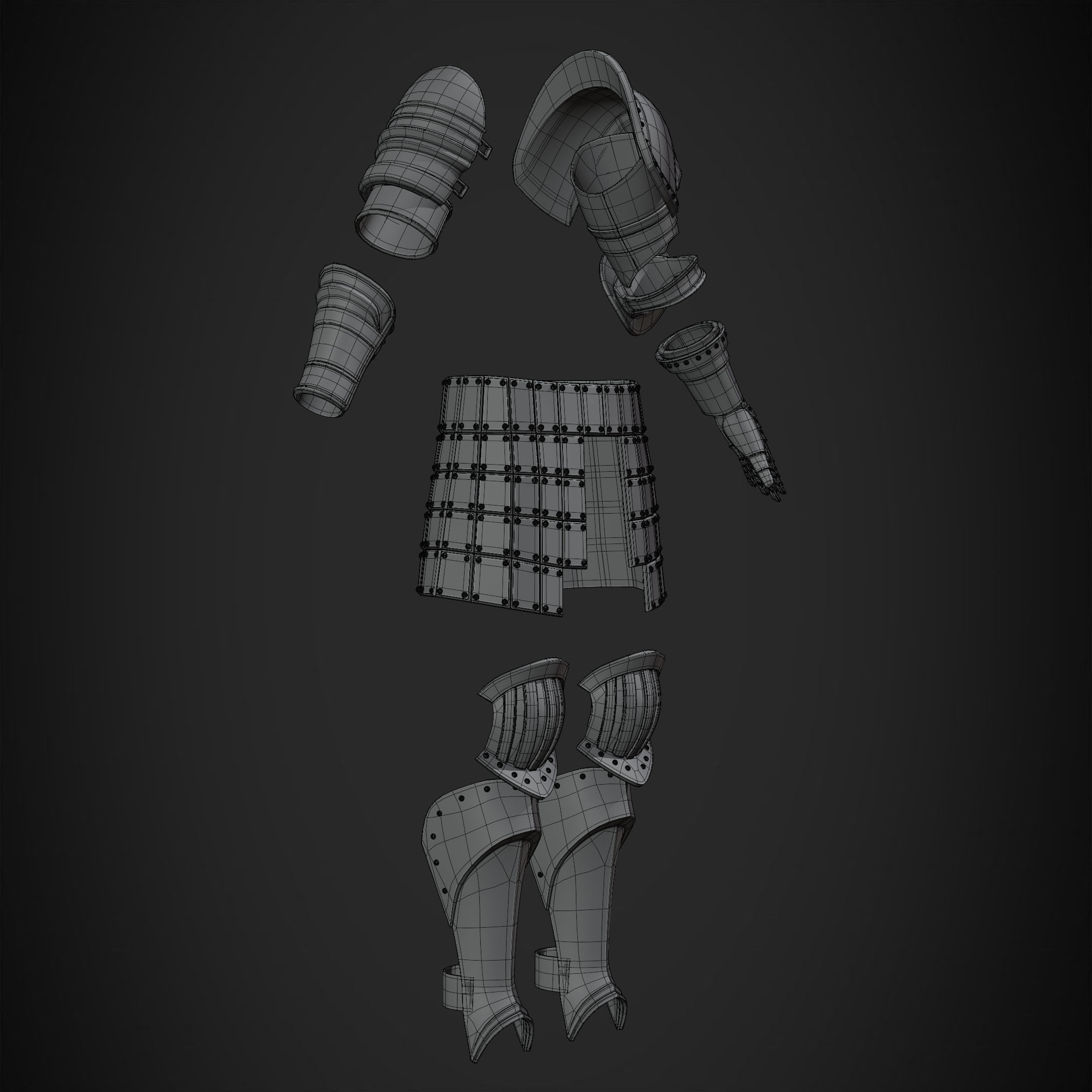 Dark Souls Elite Knight Armor for Cosplay 3D print model_19