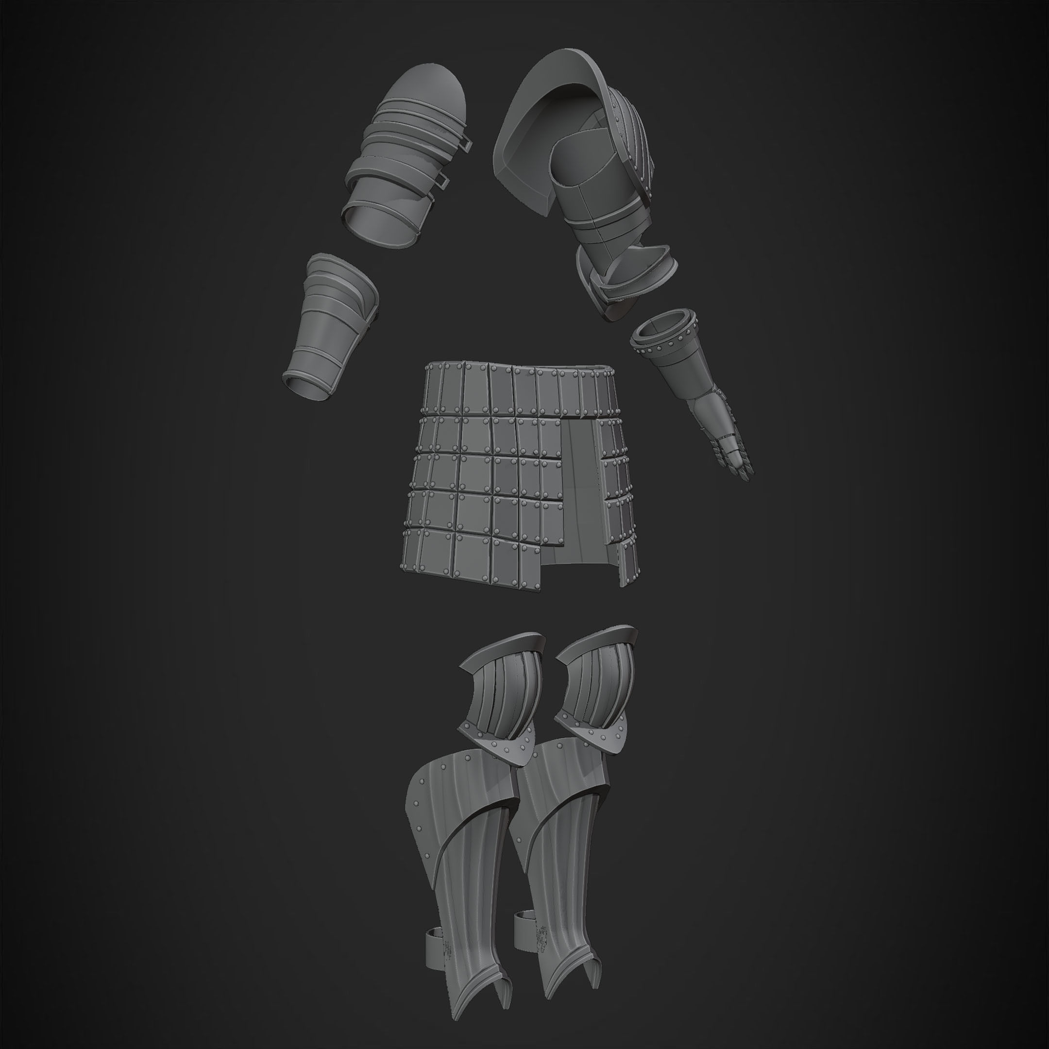 Dark Souls Elite Knight Armor for Cosplay 3D print model_18