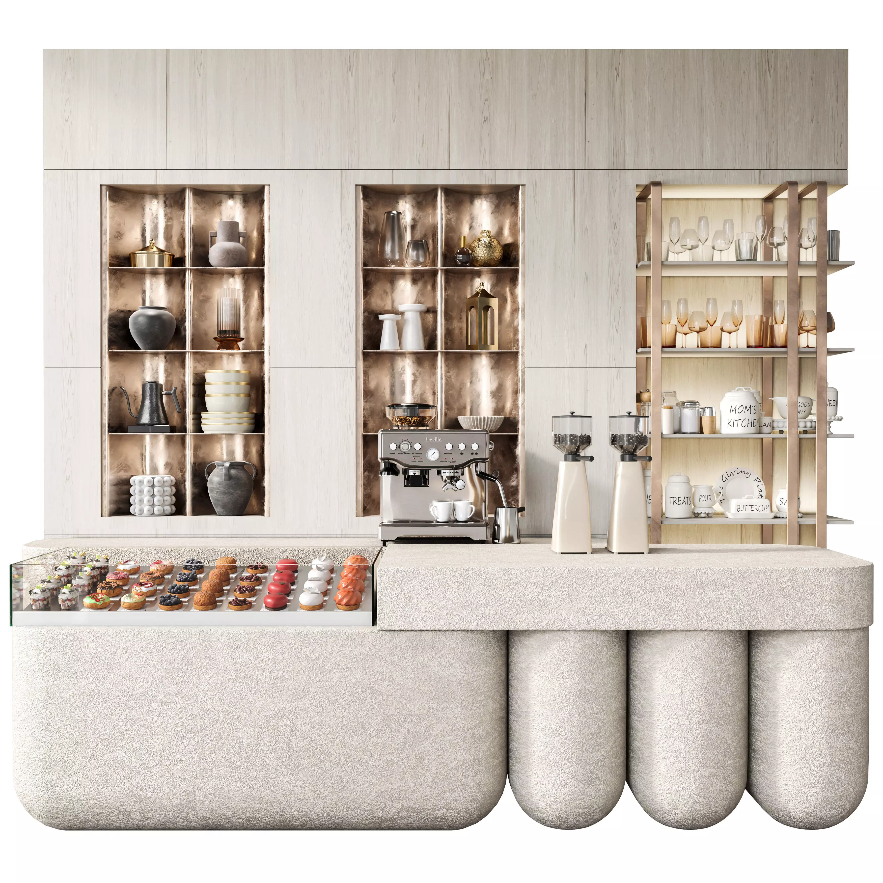 Cafe design 3D model_0