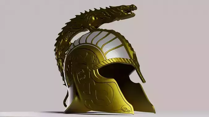 Dragon Helm Of Dor-Lomin - Turin Turambar 3D print model