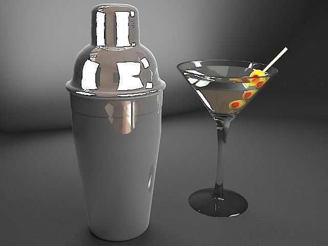 Cocktail Shaker 3D model_2