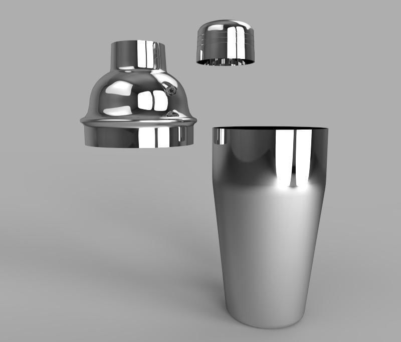 Cocktail Shaker 3D model_5