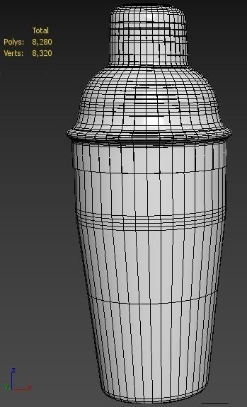 Cocktail Shaker 3D model_9