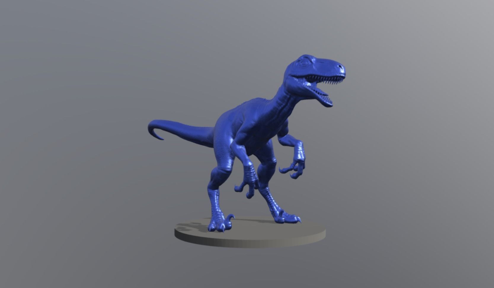 Veloceraptor Realistic Basemesh Printable 3D model_2