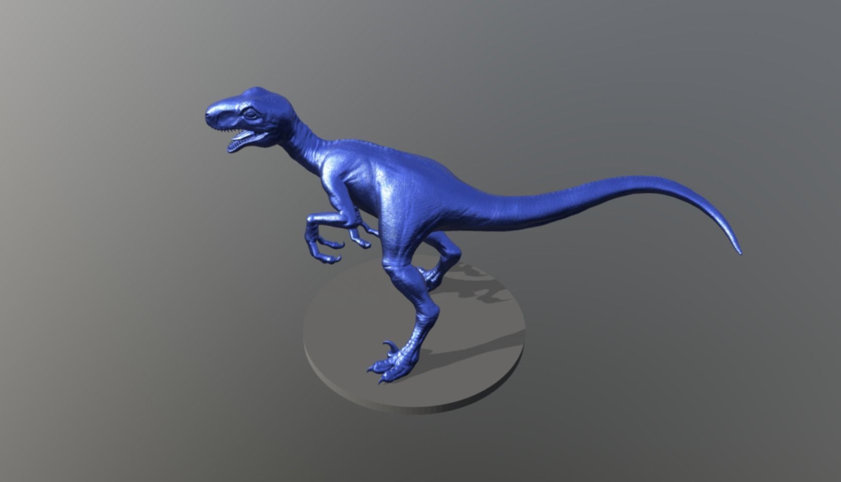 Veloceraptor Realistic Basemesh Printable 3D model_4