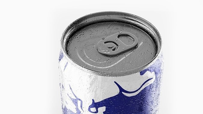 Can Red Bull BLUE EDITION Realistic 3D model 4