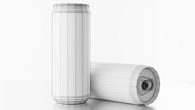Can Red Bull BLUE EDITION Realistic 3D model 6