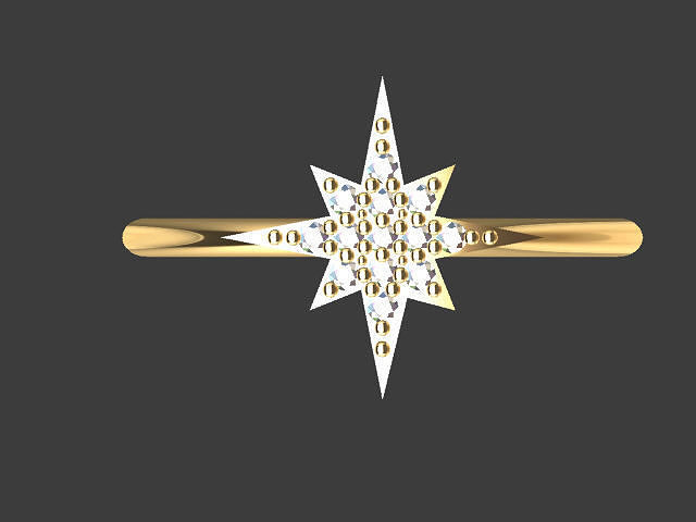 STAR RING 3D print model