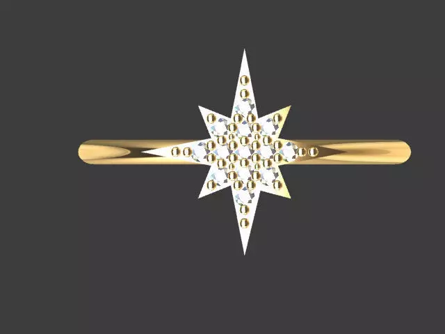 STAR RING 3D print model_0