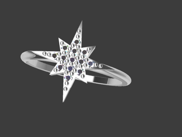 STAR RING 3D print model_7