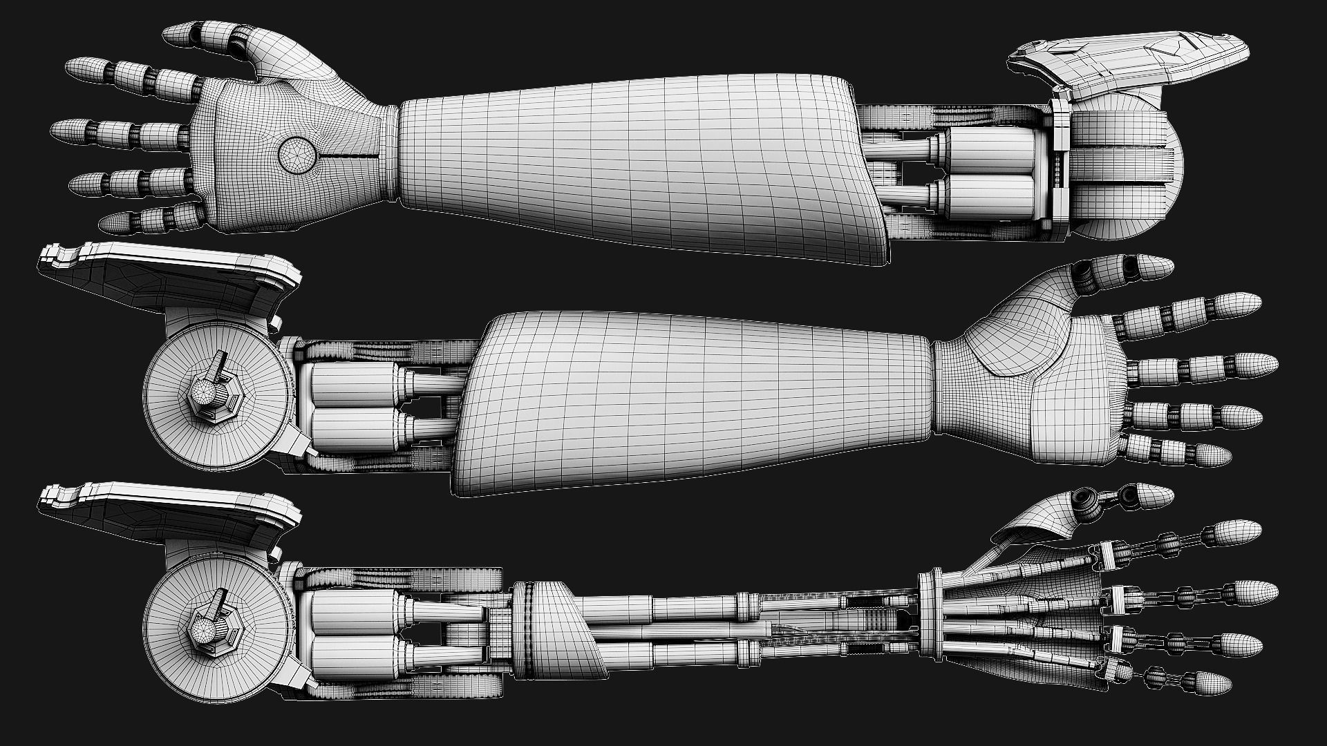 Robot Hand 3D model_11