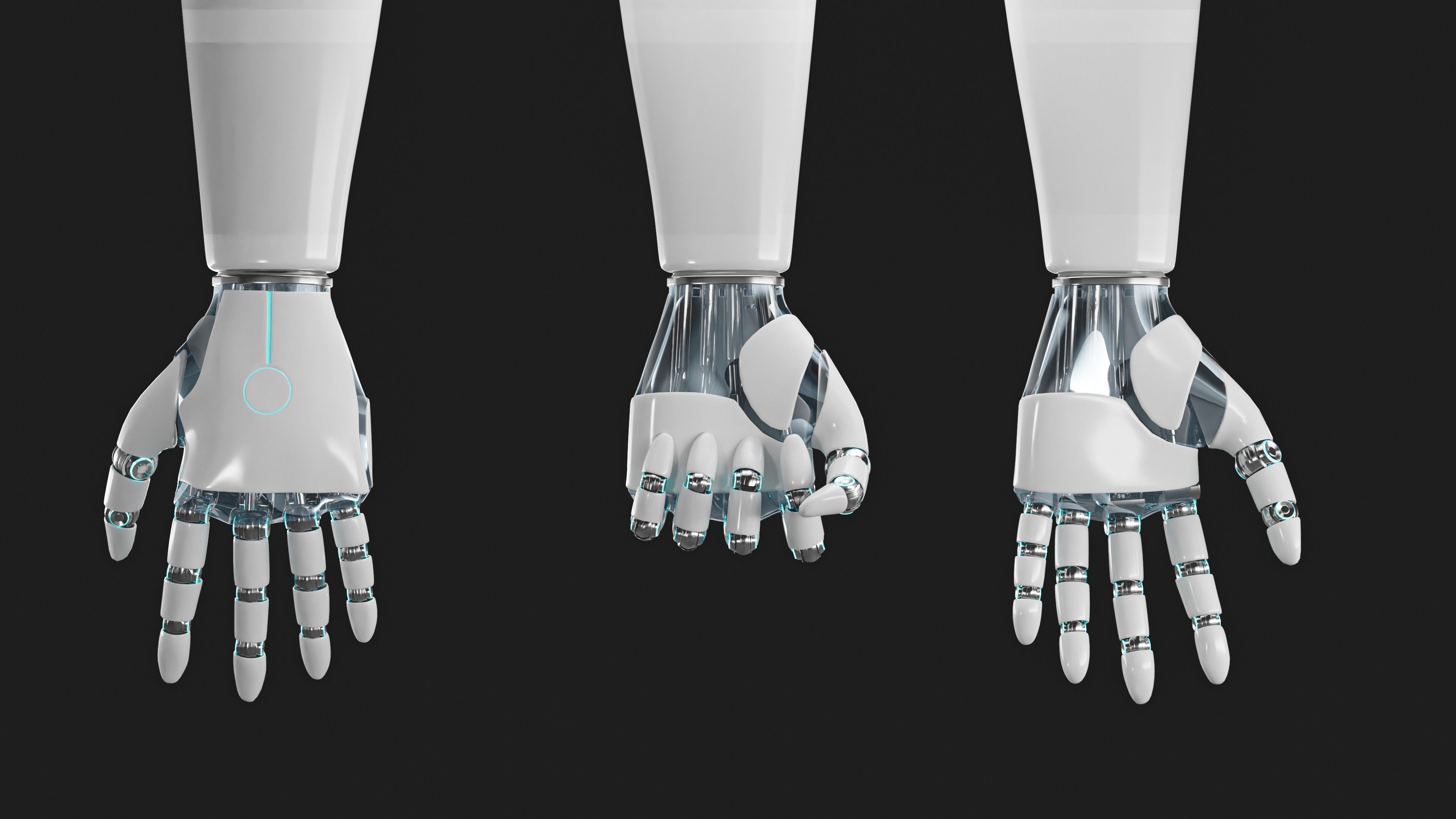 Robot Hand 3D model_3