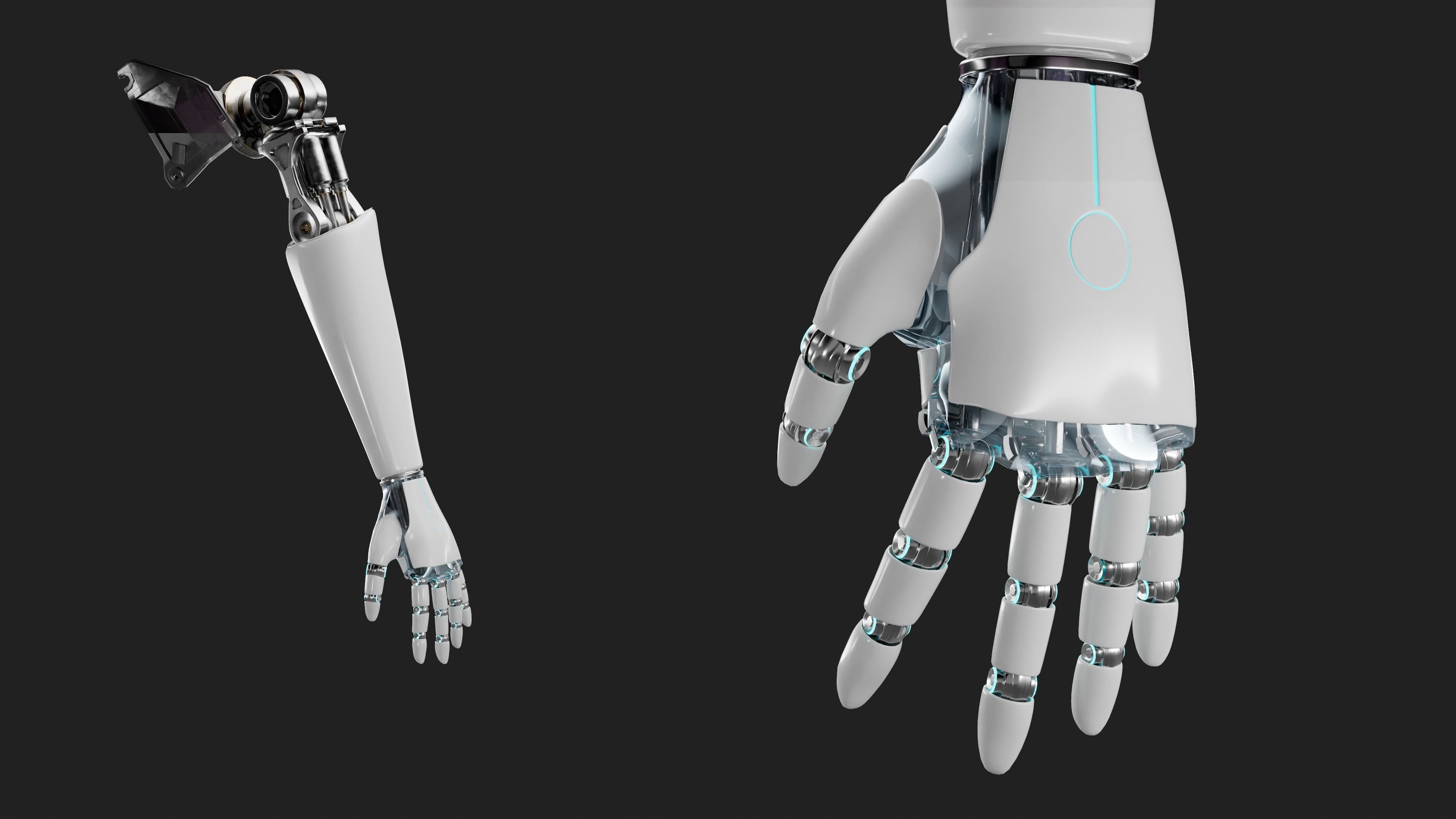 Robot Hand 3D model_7