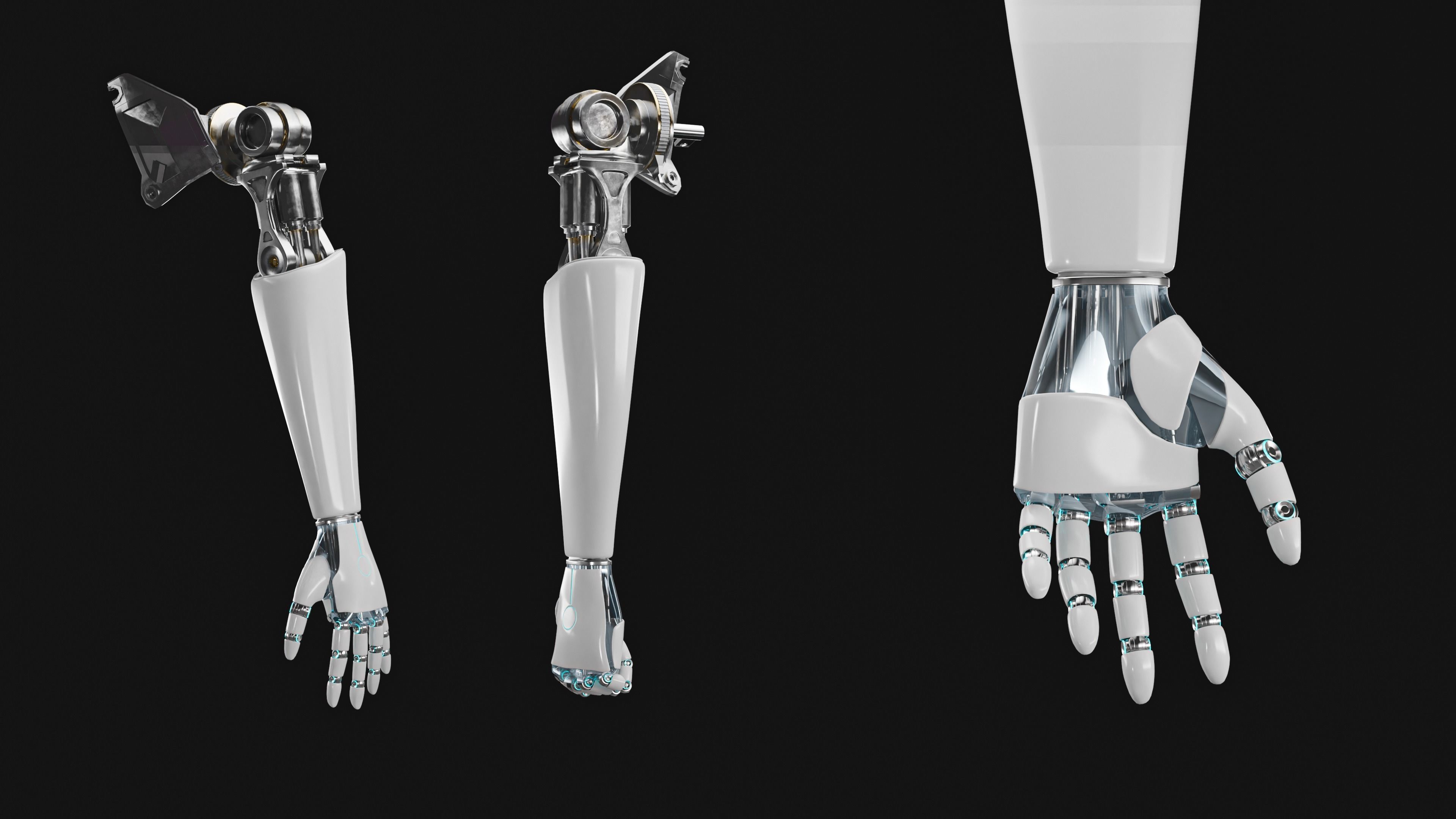 Robot Hand 3D model_4