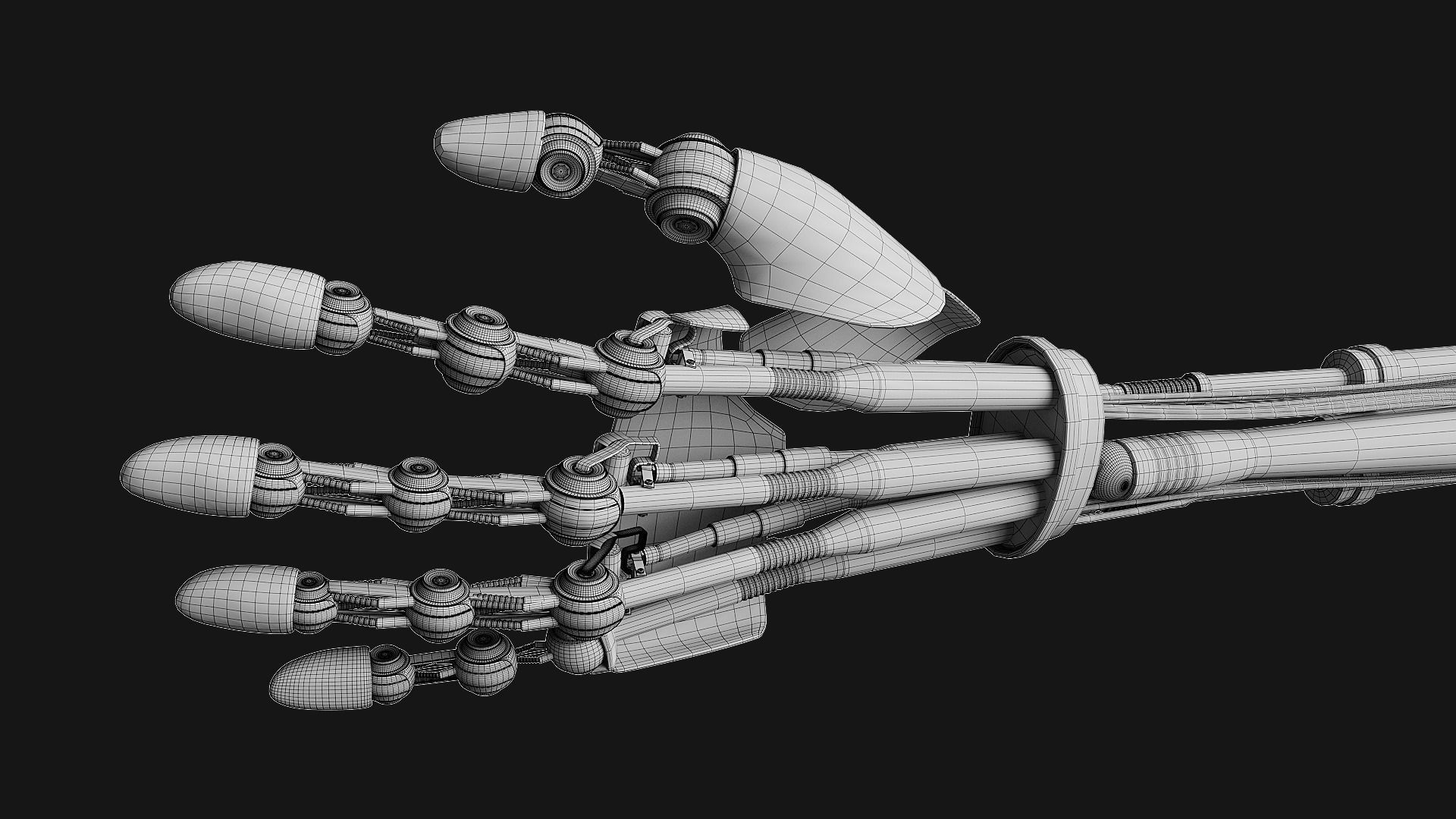 Robot Hand 3D model_12