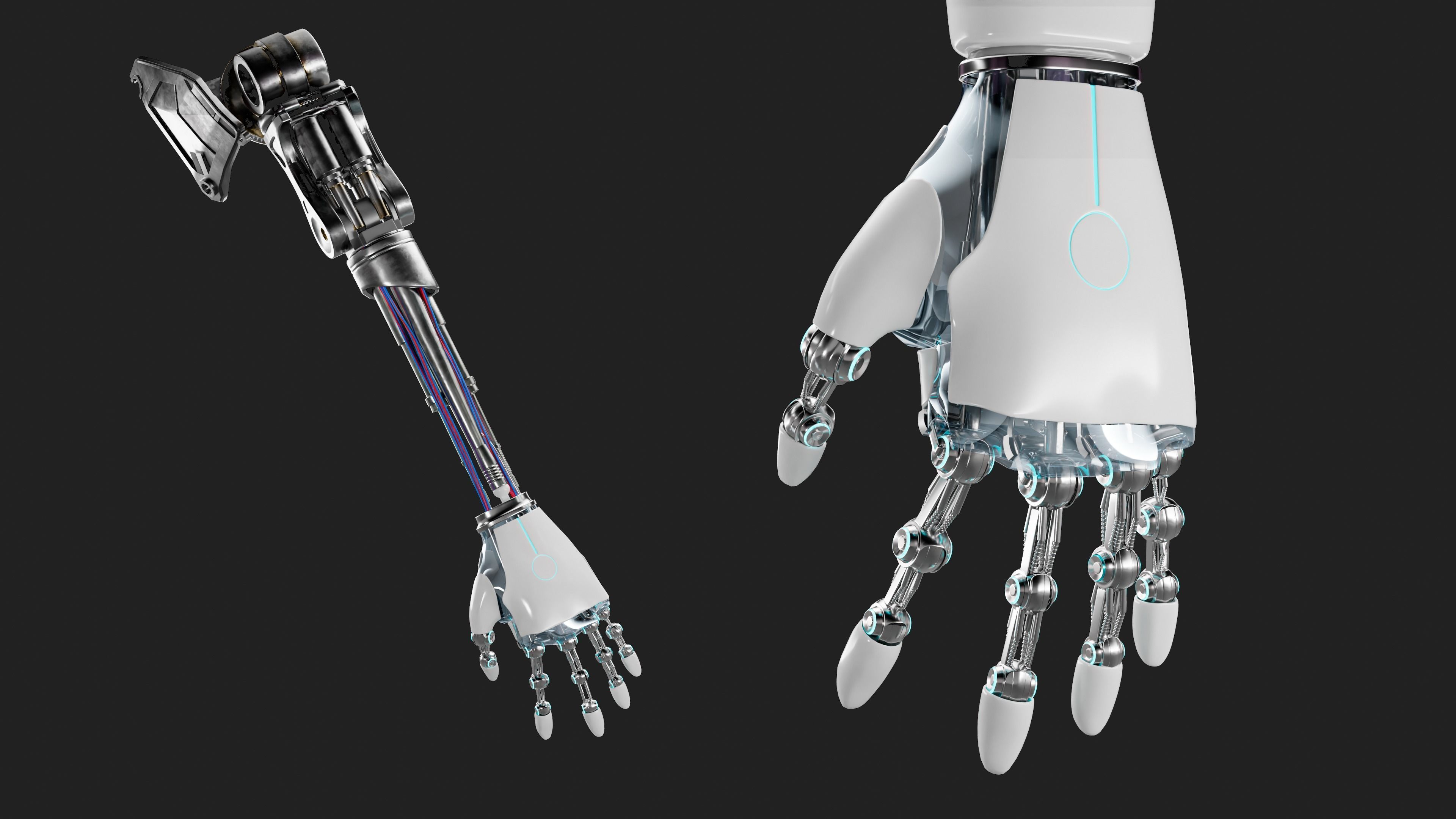 Robot Hand 3D model_8