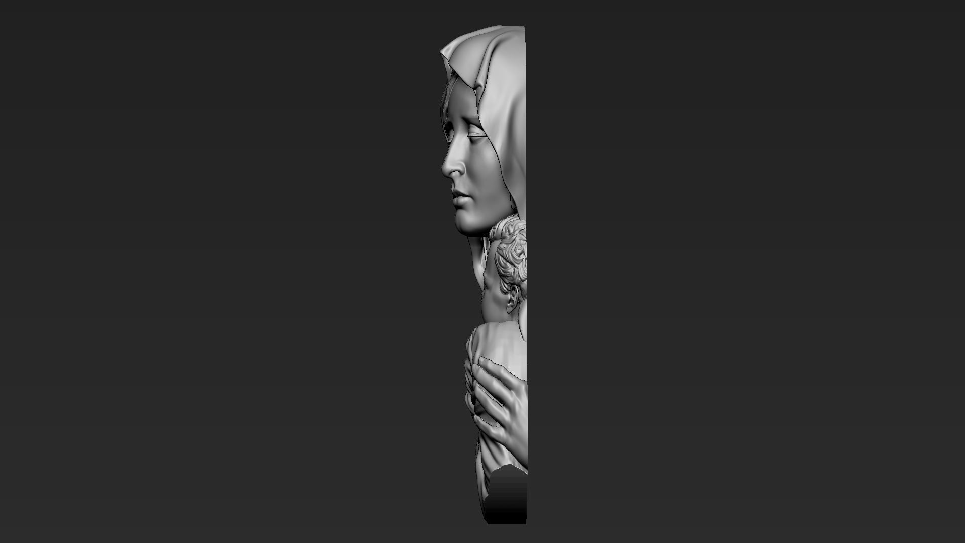 Mother Maria relief 07 3D print model_10