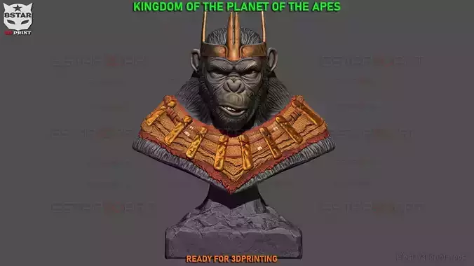 Kingdom of The Planet of The Apes Bust