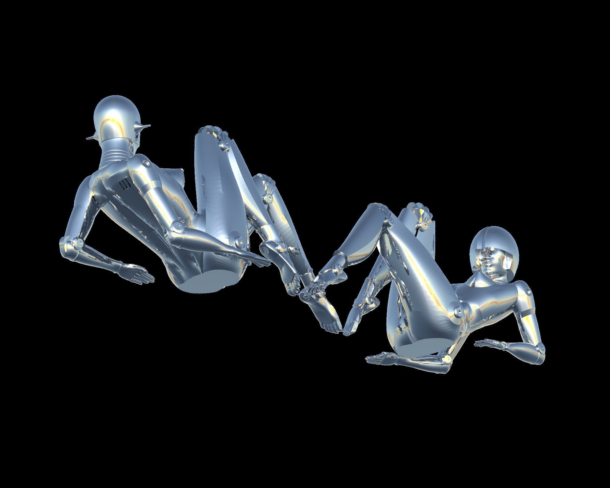 sexy robot 3D print model 3D print model_3