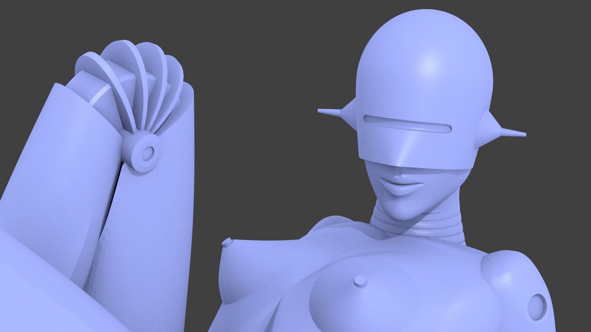 sexy robot 3D print model 3D print model_8