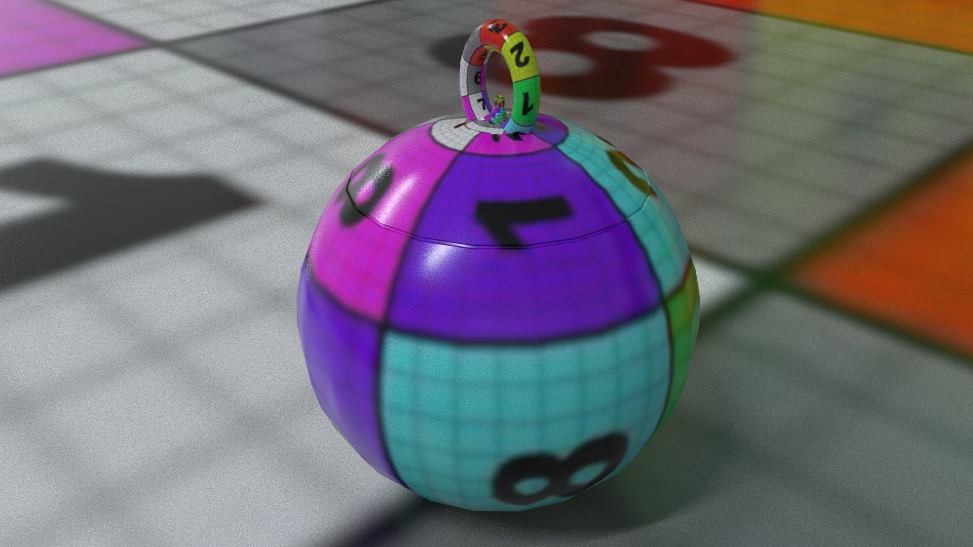 laos Hoppity Hop playball Low-poly 3D model_12