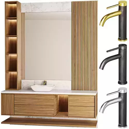 Bathroom Furniture 06-Vigo Faucet 3D model