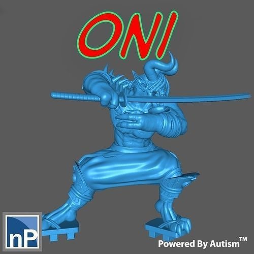 Oni Warrior Free 3D print model