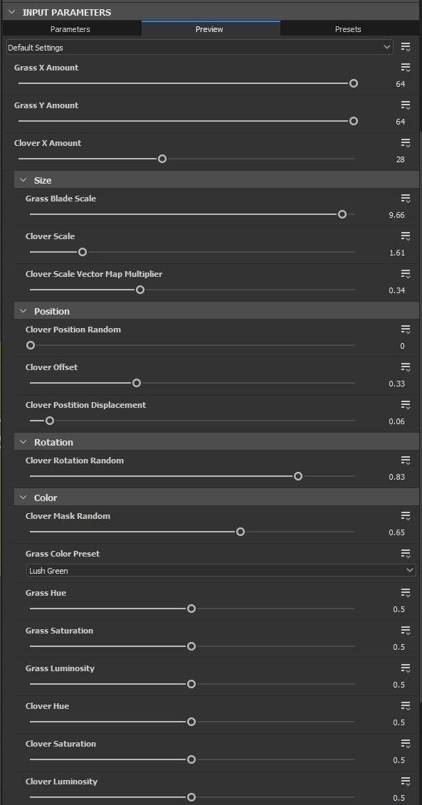 Stylized Material Texture - Grass Field and Clover - Tiling Texture_7