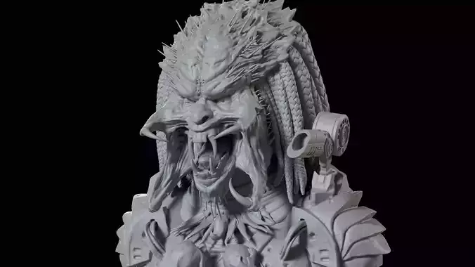 Predator Bust for 3D print 